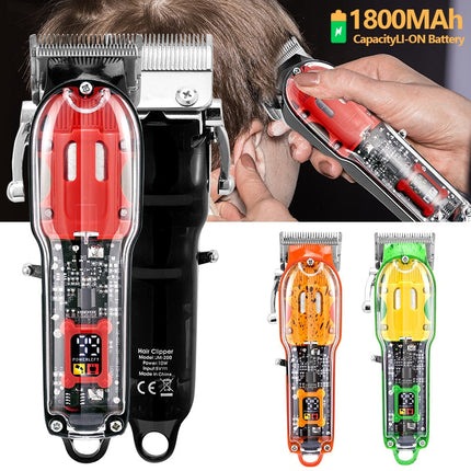 Professional Transparent LCD Hair Trimmer