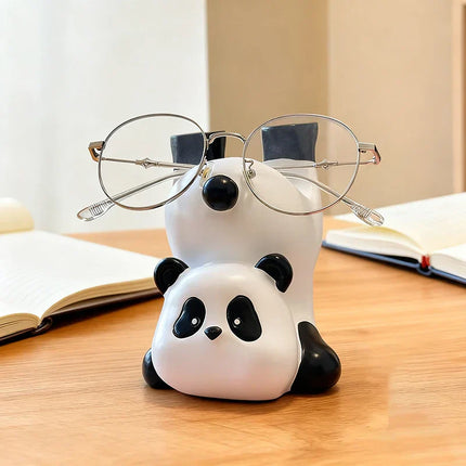 Upside Down Panda Eyeglass Holder