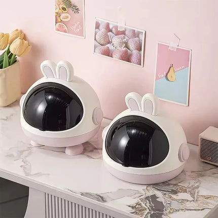Mini Rabbit Desktop Storage Trash Bin