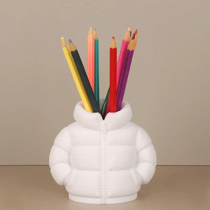 Mini Puffer Jacket Pen Holder