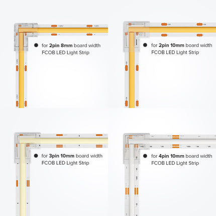 L Shaped Transparent LED Strip Connector