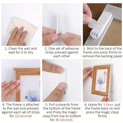 Self-Adhesive Damage-Free Wall Hanging Strips