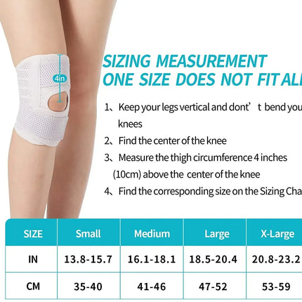 Breathable Adjustable Stabilizing Knee Support Braces