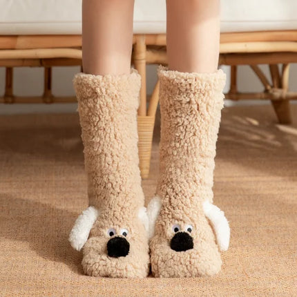 Fluffy Ears Cozy Long Socks