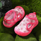 pink baby sandals / foot length 12cm