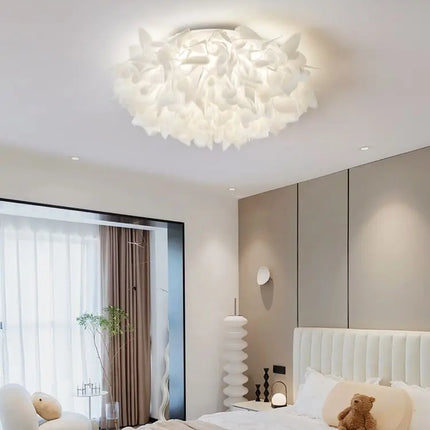 White Flower LED Multi-Mode Dimming Home Ceiling Lamp