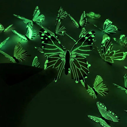 3D Wall Art Magical Luminous Butterfly