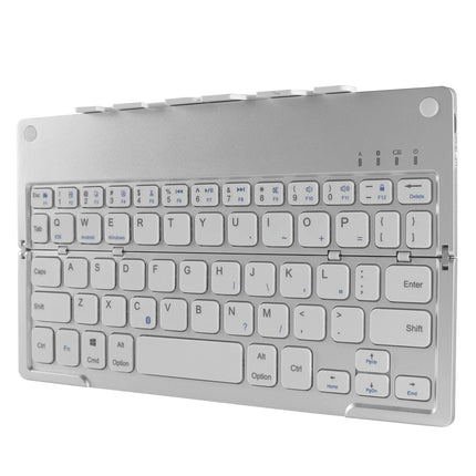 Travel-Friendly Foldable Wireless Keyboard Phone Holder