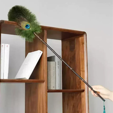 Peacock Feather Anti-Static Dusting Brush