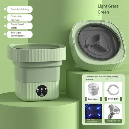 Compact Folding Ultrasonic Travel Laundry Washing Machine