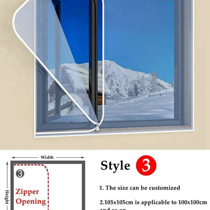 Winter Wrap Double Layer Windproof Self-Adhesive Zipper Film