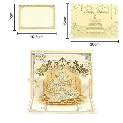 Illuminated Pop Up Birthday Gift Card