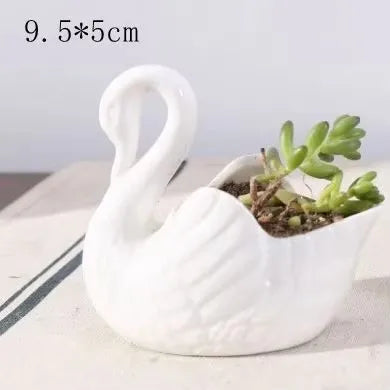 Swan Minimal Ceramic Pot