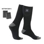 Black heated socks