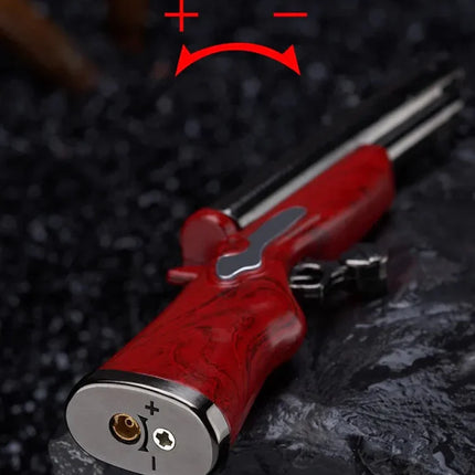 Dual Trigger Long Barrel Flame Torch Lighter