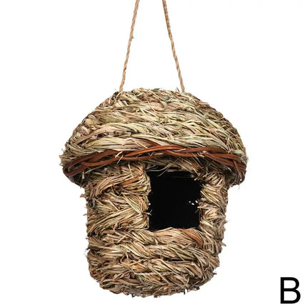 Rustic Natural Wicker Outdoor Birdhouse