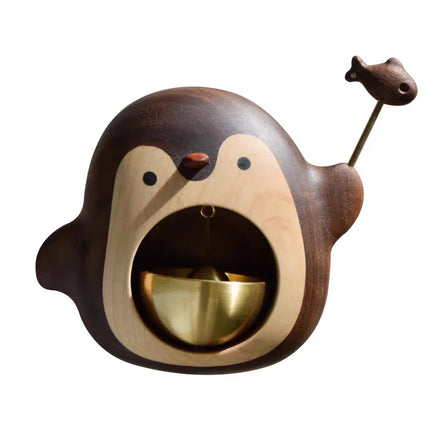 Wooden Penguin Cute Doorbell