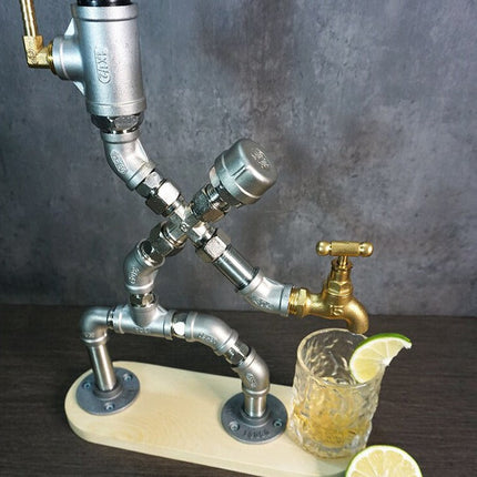 Vintage Human Industrial Pipe Drink Dispenser