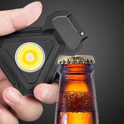Mini LED Flashlight USB Bottle Opener Keychain