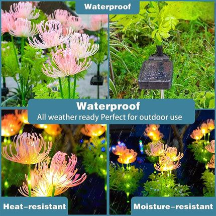 Soft Pink Glow Solar LED Flower Garden Light