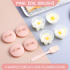 4 Pcs Pattern Pink