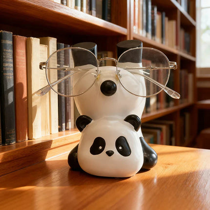 Upside Down Panda Eyeglass Holder