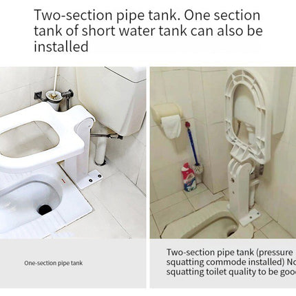 Comfortable Sit Foldable Easy Squat Toilet Seat Holder