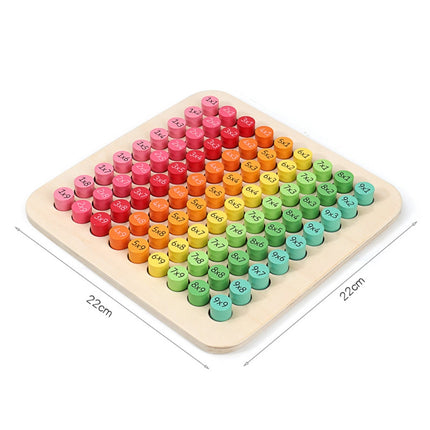 Educational Wooden Multiplication Montessori Board
