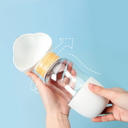 2in1 Smart Pet Portable Water Bottle Feeder