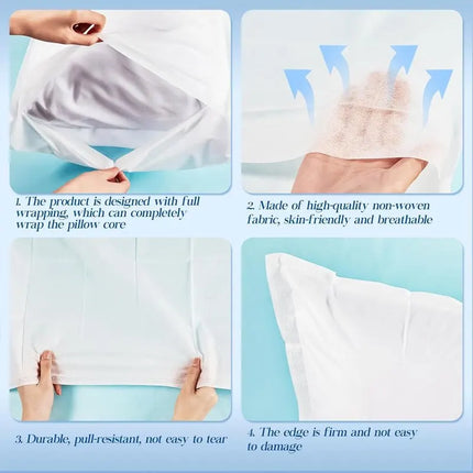 Rest Easy Disposable Travel Pillow Cover