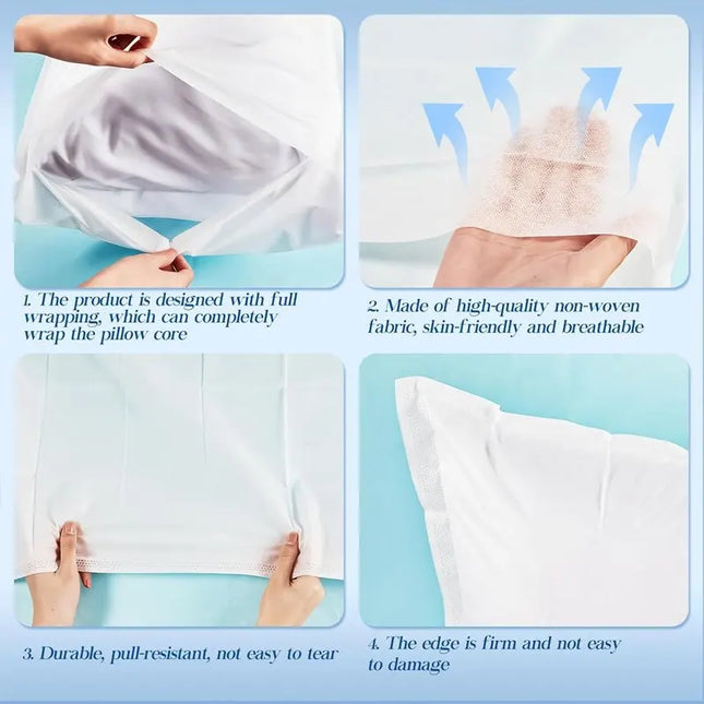 Rest Easy Disposable Travel Pillow Cover