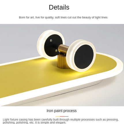 Creative Skateboard Nordic LED Ceiling Light