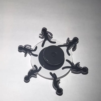 Running Stickman Optical Illusion Fidget Spinner