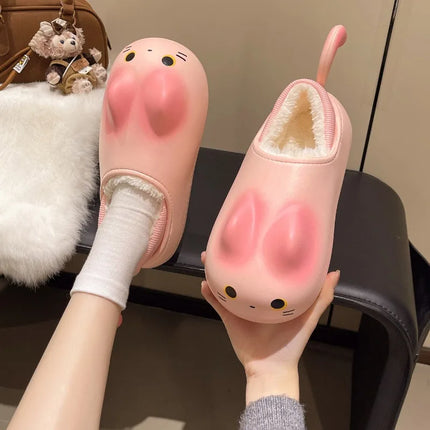 Furry Cat Home Slippers