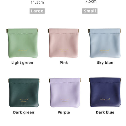 Waterproof Mini Leather Makeup Bag