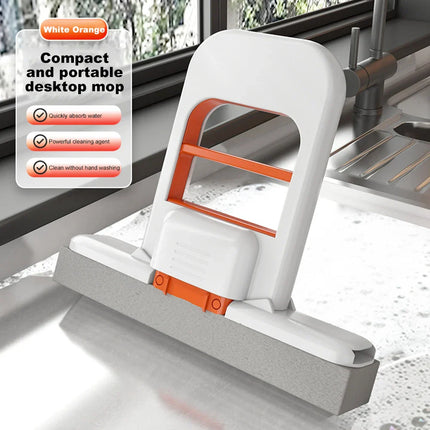Scratch-Safe Compact Dual Texture Sponge Mop