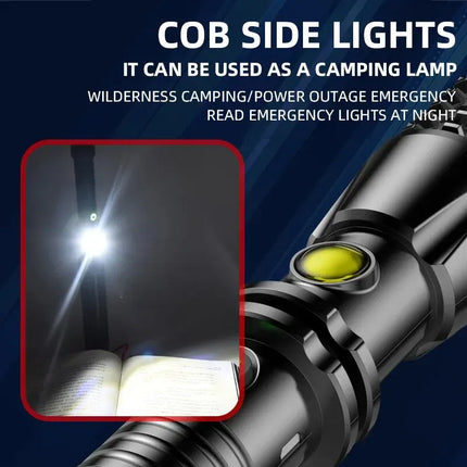 Tactical Self-Defense LED Flashlight Emergency Survival Tool