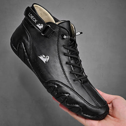 Italian Style Leather Casual Boots