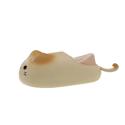 Furry Cat Home Slippers