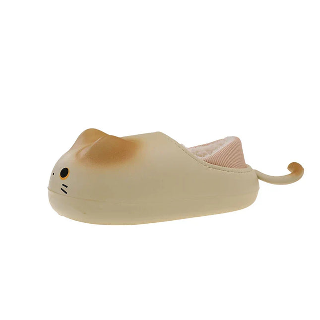 Furry Cat Home Slippers