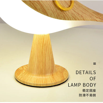 Wooden Bird LED Touch-Switch Night Lamp