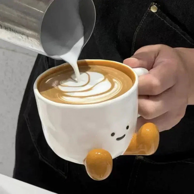 Happy Cute Face Ceramic Mug