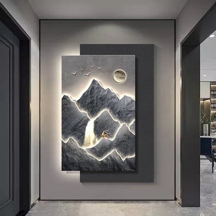 Mountain Landscape Modern Wall Art