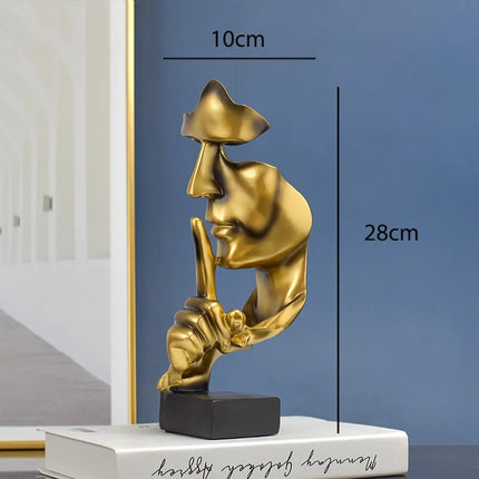 Silent Thinker Abstract Face Home Decor