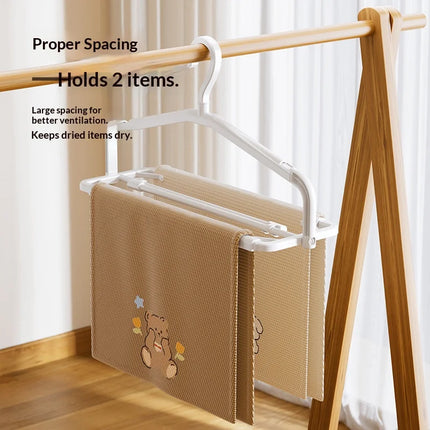 Fold Away Extendable Laundry Hanger Rack