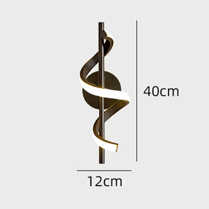 Spiral Minimal Ambient LED Wall Lamp