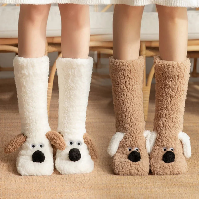 Fluffy Ears Cozy Long Socks