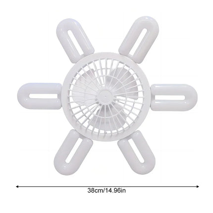 Silent Adjustable Remote Control Ceiling Foldable Fan Lamp