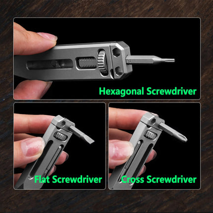 Titanium Alloy Telescopic Camping EDC Multifunctional Tool