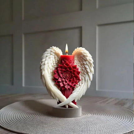 Angel Wing Flower Candle Holder